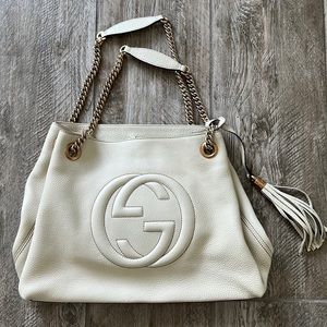 Gucci Soho Handbag in Ivory/Cream